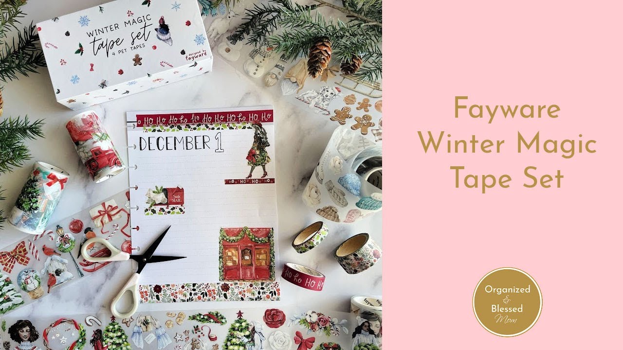 Fayware Winter Magic Tape Set + Journal with Me Page 