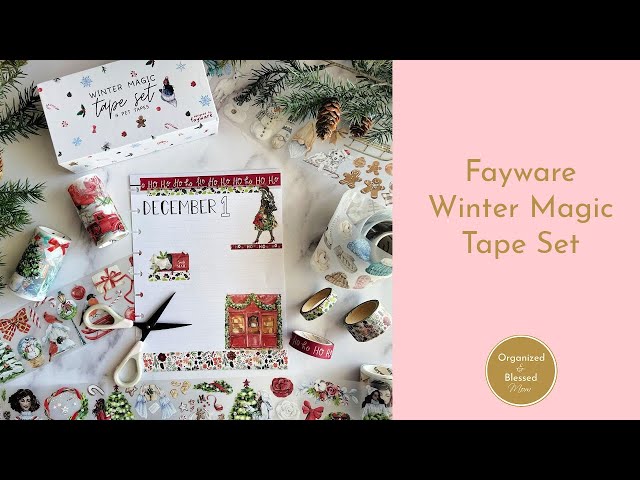 Fayware Winter Magic Tape Set + Journal with Me Page 