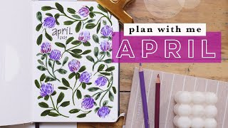 Plan With Me | APRIL 2024 Bullet Journal COVER PAGE