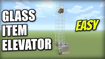 Minecraft PS4 - GLASS ITEM ELEVATOR - Tutorial - PE / Xbox / PS3 / Wii U