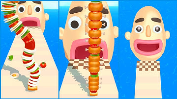 Sandwich Runner l All Levels Gameplay Android , iOS - Part 20