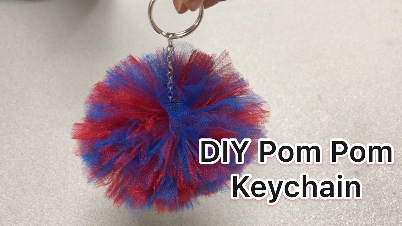 DIY Pom Pom keychains YouTube