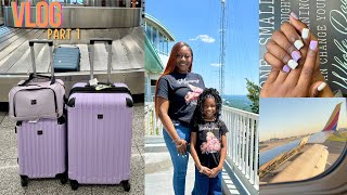 VLOG | Part 1: Prep for Alaina's Birthday Trip, New Hair, New Nails, Pack with me!