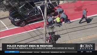 Police Pursuit Of Wrong-Way Moped Driver Ends In Medford