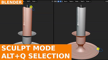 How to Change the Selected Object in Sculpt Mode with ALT Q | Blender Tutorial