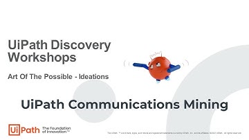 UiPath Discovery Workshop - Example of Communications Mining on emails