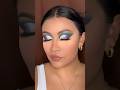 Blue cut crease makeup tutorial #makeuptutorial #eyeshadowtutorial #eyemakeuptutorial