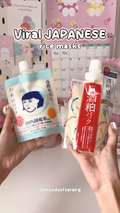 Trying Most VIRAL Japanese Masks #shorts #jbeauty #skincare #ricemask #pink #wonyoungism