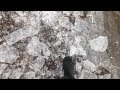 Shattering Ice 1 | ASMR | Walk on thin ice | Rubber boots | Cracking Crushing Breaking Fracturing