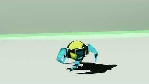 Spider bot walk cycle animation in Blender