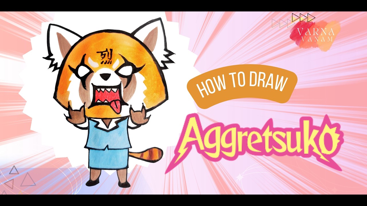 How to Draw Aggretsuko 🦊 | Cute & Easy Sanrio Art Tutorial Step-by-Step