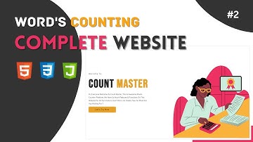 Words Counting Website | Using ( HTML / CSS / JS Es6 ) Only | Part #2