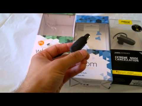 Motorola Whisper, Boom, vs Jabra Extreme 2 vs Plantronics M50 - 4 BlueTooth headsets for dual phone