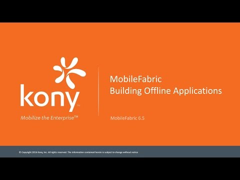 Building offline apps with Kony MobileFabric