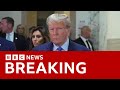 Donald Trump arrives at New York court for fraud trial - BBC News