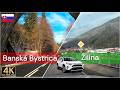 From Banská Bystrica to Žilina | via Donovaly and Ružomberok | 4K Drive