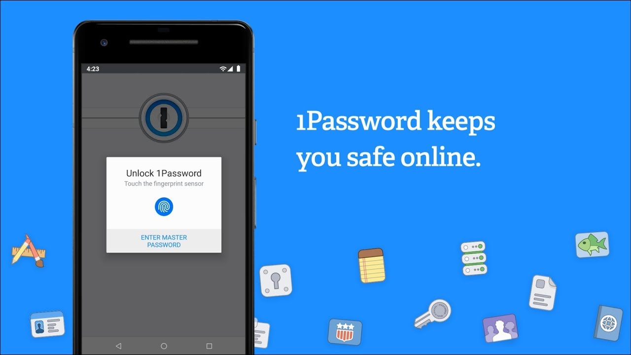 Лучшие менеджеры паролей для Android. 1Password — Первый среди равных. Фото.