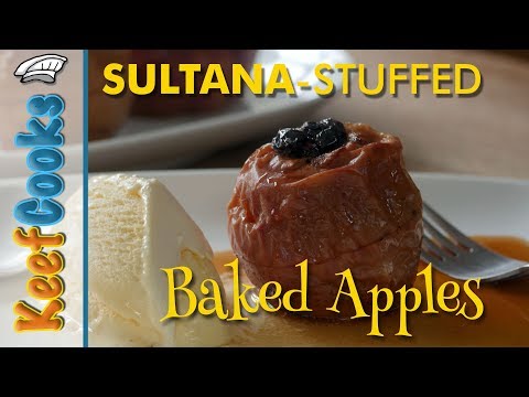 Baked Apples Stuffed with Sultanas