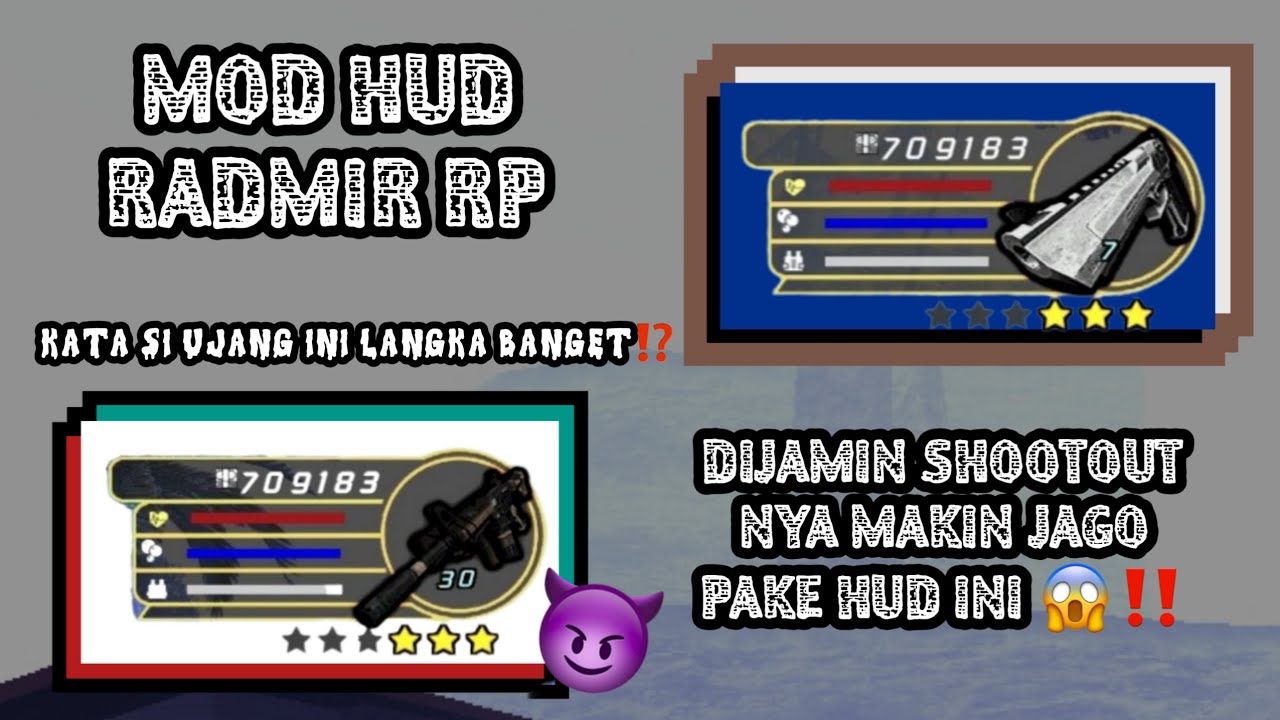 [ SHARE ] HUD RADMIR RP FOR MOBILE || INI HUD LANGKA JIR⁉️ - YouTube