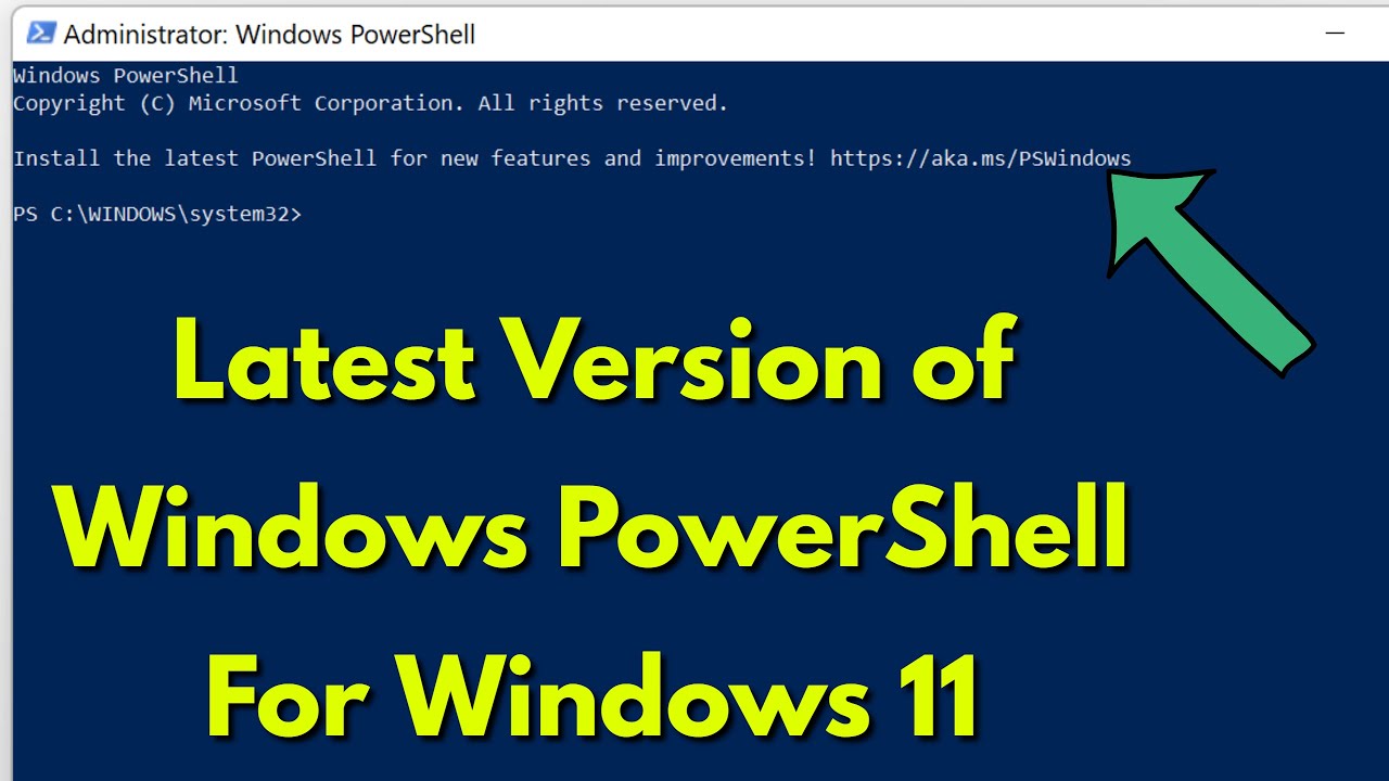 Update New How to install latest version of powershell in Windows 11 | Upgrade Powershell to 7.2.0