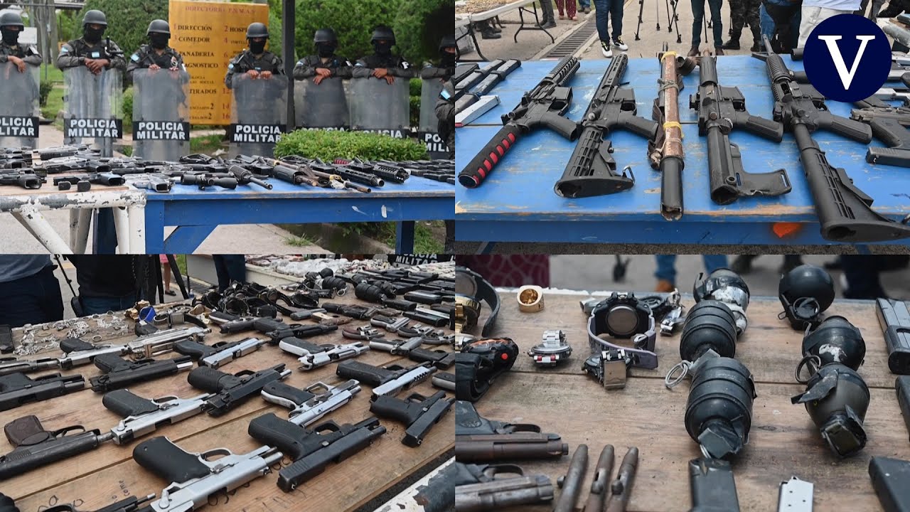 Inmenso arsenal incautado a pandilleros en cárceles de Honduras: 
