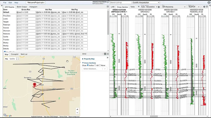 Welcome Project: Maps and Cross-sections