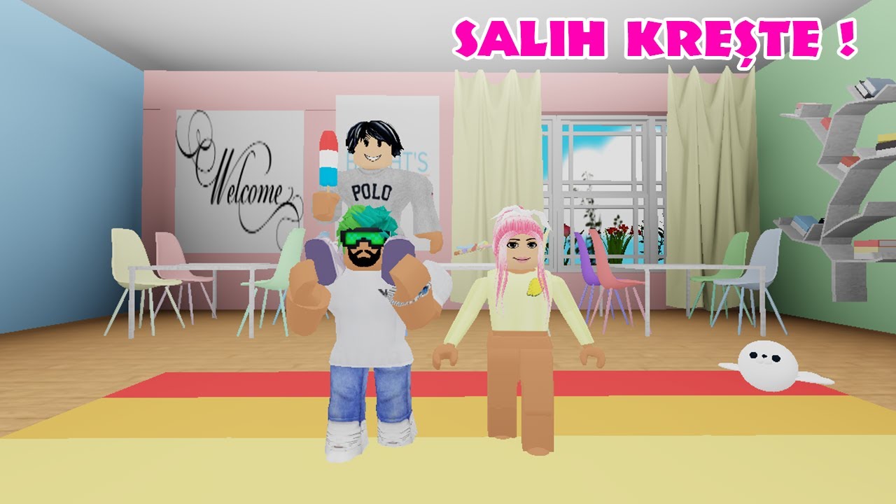 SALİH KREŞE BAŞLIYOR ! 👶🏡 / YOUTUBER AİLESİ / BLOXBURG RP