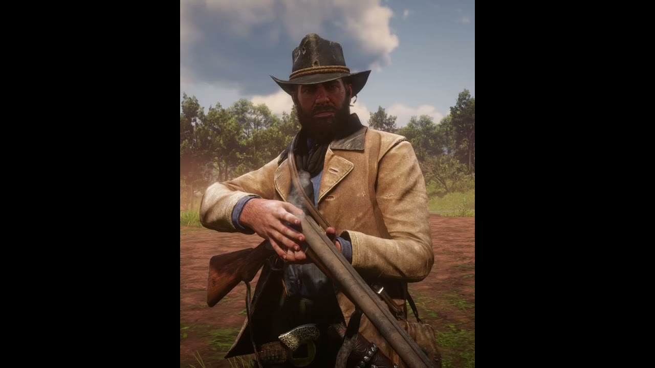 Обложка Rdr2 Arthur воссоздана в игре 