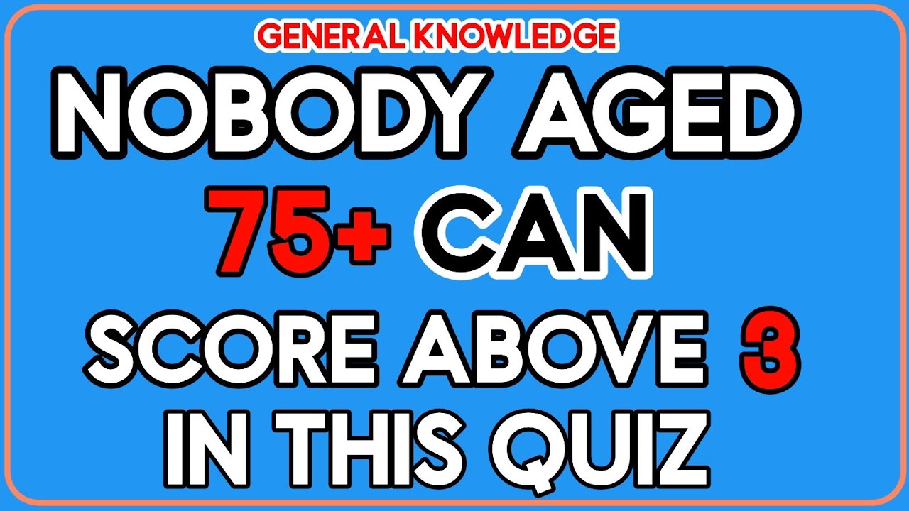 NOBODY AGED 75+ CAN SCORE ABOVE 3 IN THIS QUIZ! 🤯 || Hard Brain Challenge 2025