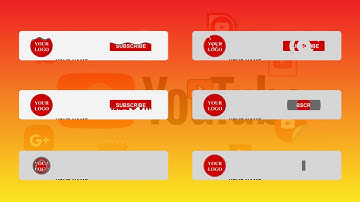 Subscribe Button and Bell Icon and Like ( Green Screen or Transparent Background)