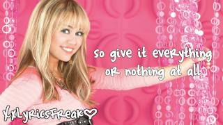 Hannah Montana-Ordinary Girl (Lyrics Video)