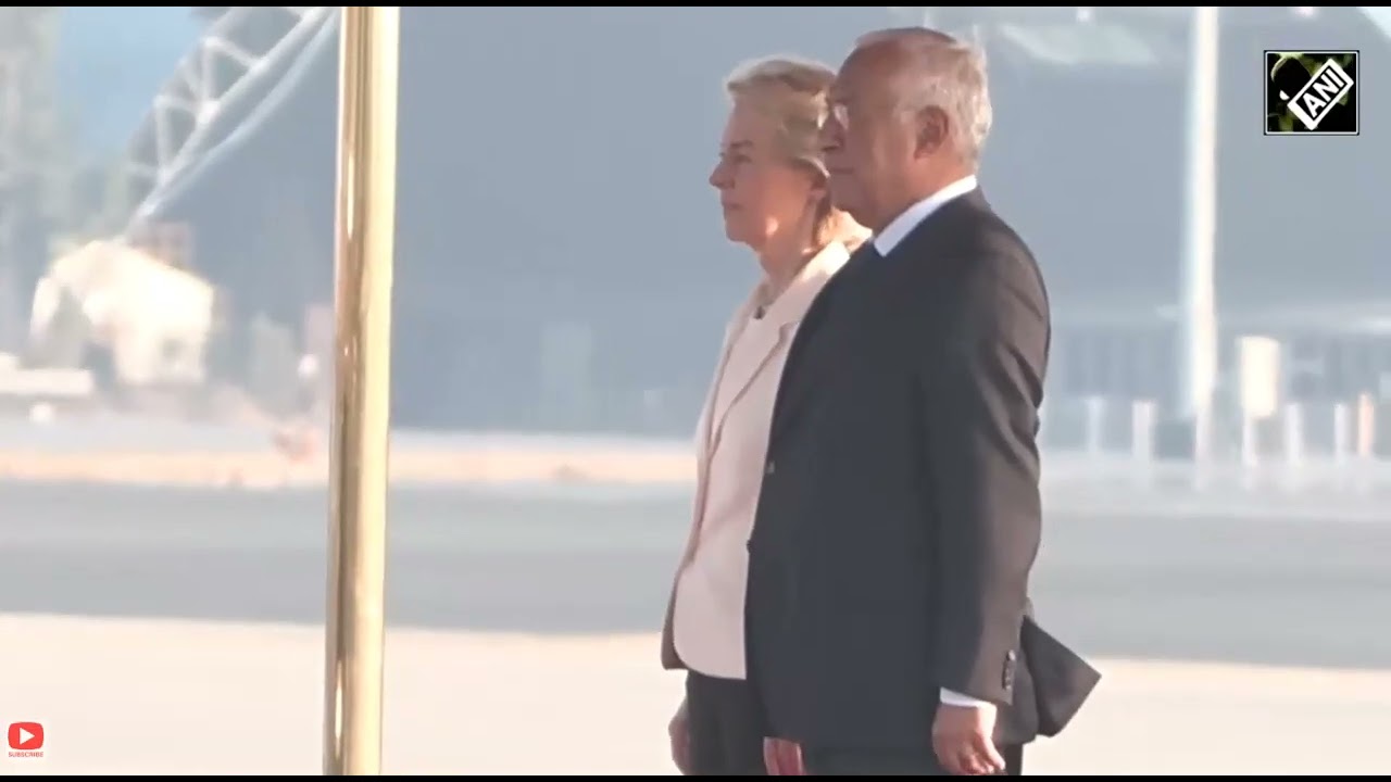 European Union’s Ursula Von, European Council’s Antonio Luis receive Guard of Honor ahead of R-Day