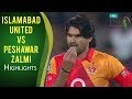PSL 2017 Match 12: Islamabad United vs Peshawar Zalmi Highlights