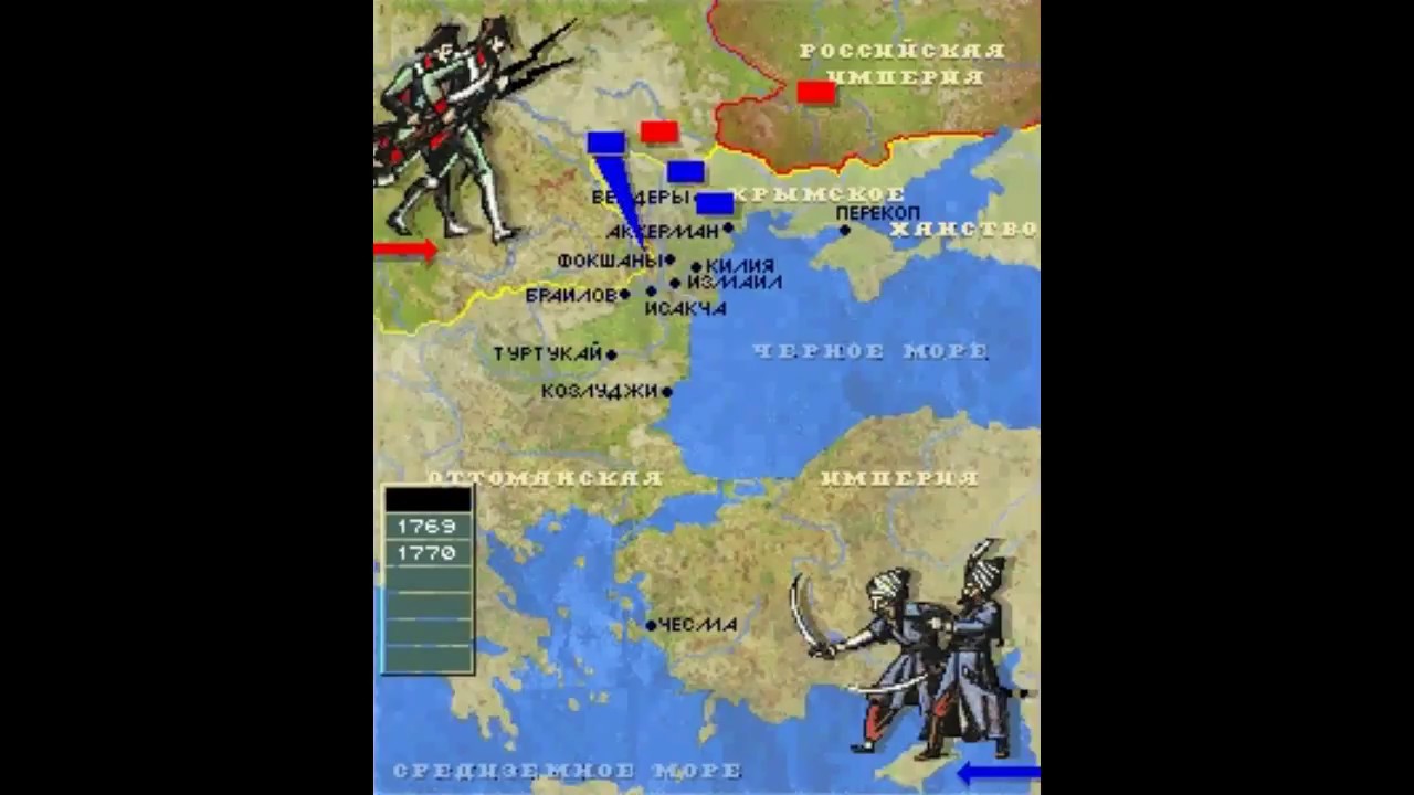 Русско-турецкая война, 1768-1774. Карта в интерактивном режиме - YouTube