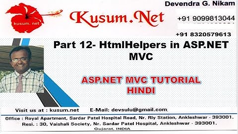 PART 12- HTMLHELPERS IN ASP.NET MVC, WEB API, BOOTSTRAP,JQUERY