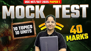 UGC NET/SET 2025 Paper 1 Mock Test | Paper 1 Most Important Topics + Questions | UGC NET Dec 2025