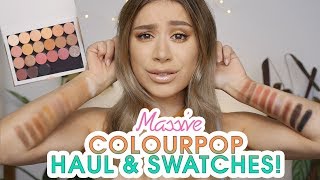 MASSIVE COLOURPOP HAUL & SWATCHES!