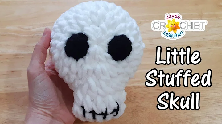 Spooky Crochet Skull: Perfect for Halloween Decor or Toy