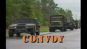 Convoy Operations -Official USAF Military Training Film -HMMWV Humvee, M998, Deuce and a Half M35A2