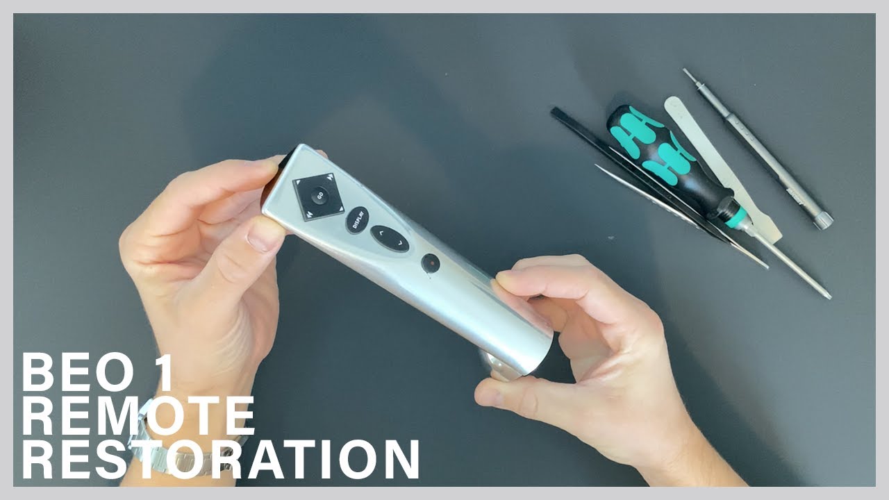 Refurbishing a Beo 1 TV remote from Bang & Olufsen - YouTube