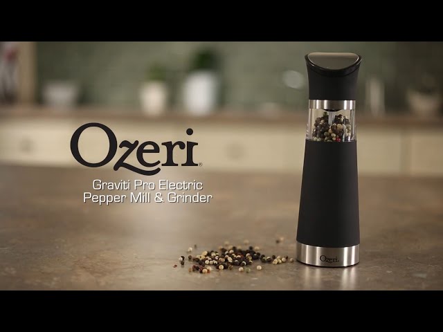 Ozeri Graviti Pro Electric BPA-Free Salt and Pepper Grinder Set
