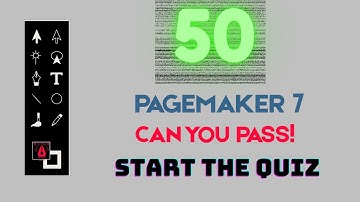 Adobe Pagemaker 7   Top 50  MCQ Questions | NIELIT pagemaker mcq | QuizCrackNow