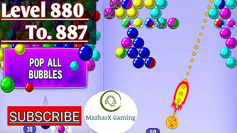 #bubbleshooter Bubble shooter Gameplay From level 880 to 887 best walkthrough