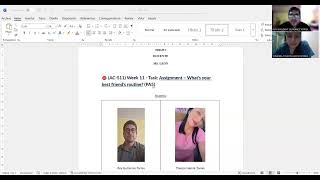 Week 11 Task Ignment Whats Your Best Friends Routine? Pa5