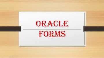 Oracle Form Introduction