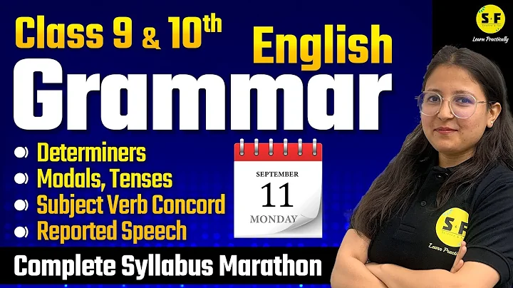 All in One English Grammar | Tenses, Modals, Determiners, Subject Verb Concord, Reported Speech