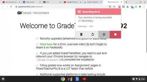 Grade Transferer - Chrome Extension