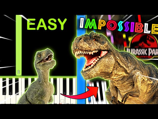 JURASSIC PARK THEME from TOO EASY to IMPOSSIBLE class=