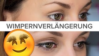 Meine Wimpernverlängerung | Vorher-Nachher