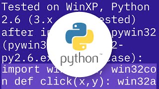 Controlling mouse with Python
